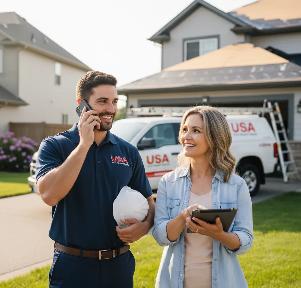 USA Roof Repair Experts customer support in Spofford